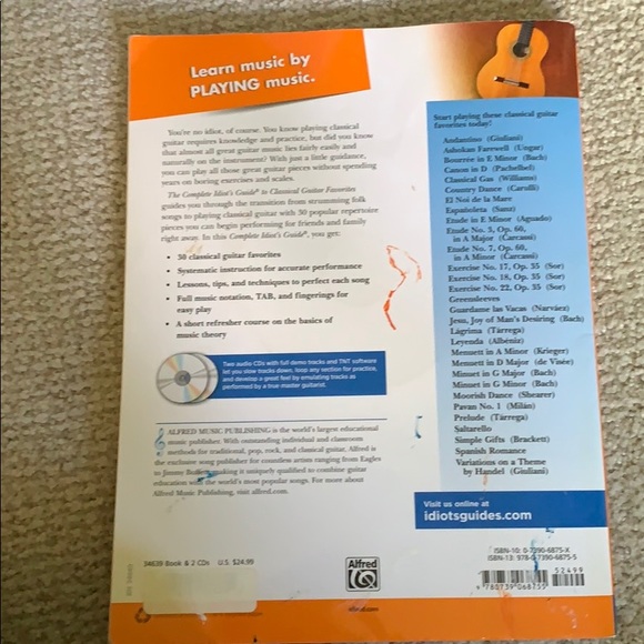 Classical Guitar Music Book - Picture 3 of 3